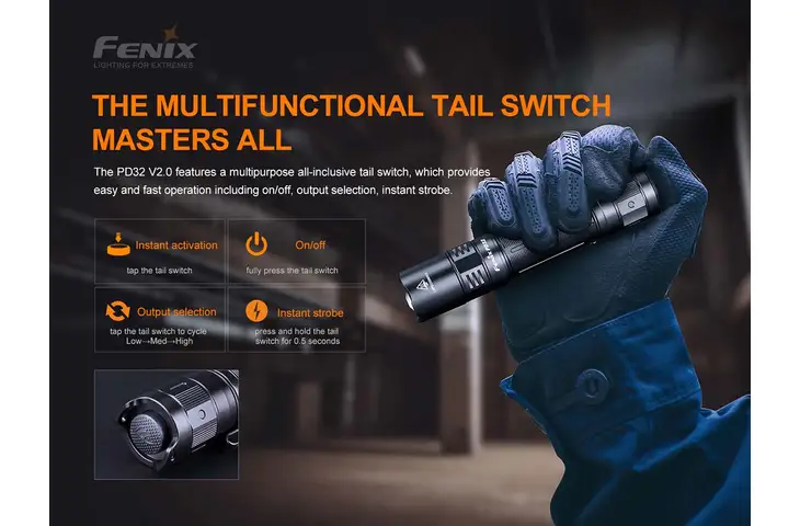 Fenix PD32 V2.0 Flashlight - view 6